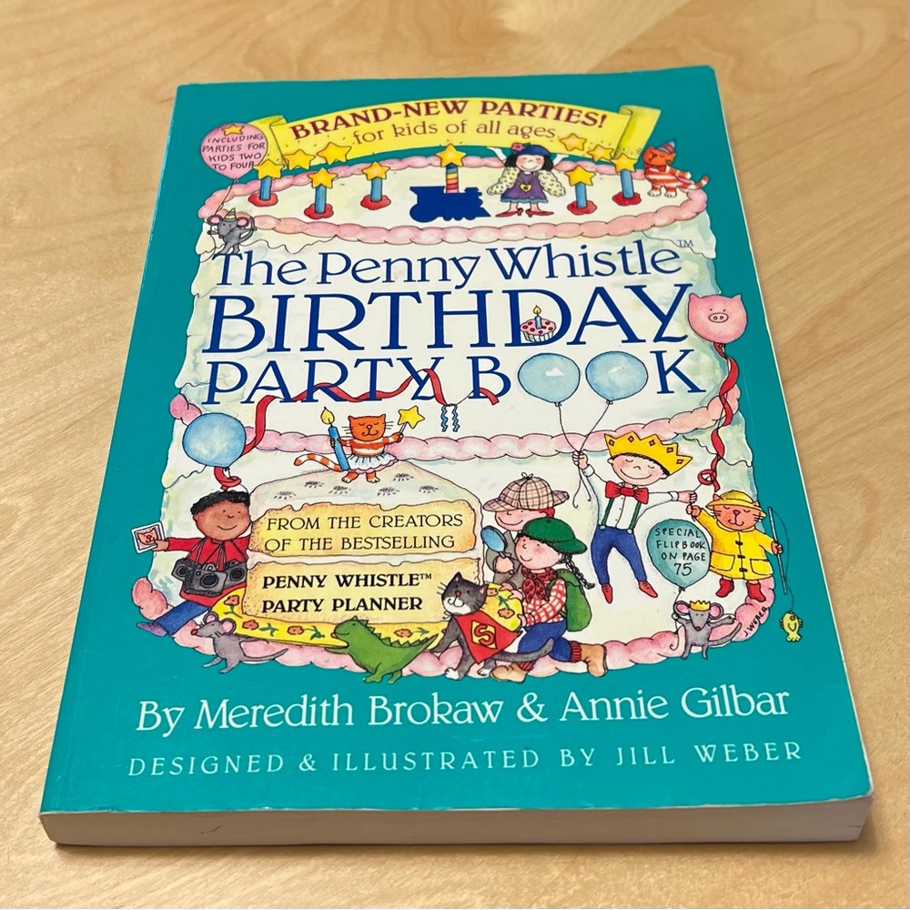 Vintage, signed. Penny Whistle Birthday Party book